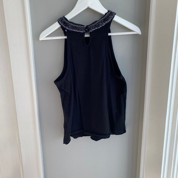 Free People Beaded High Neck Tank Top - Picture 3 of 4